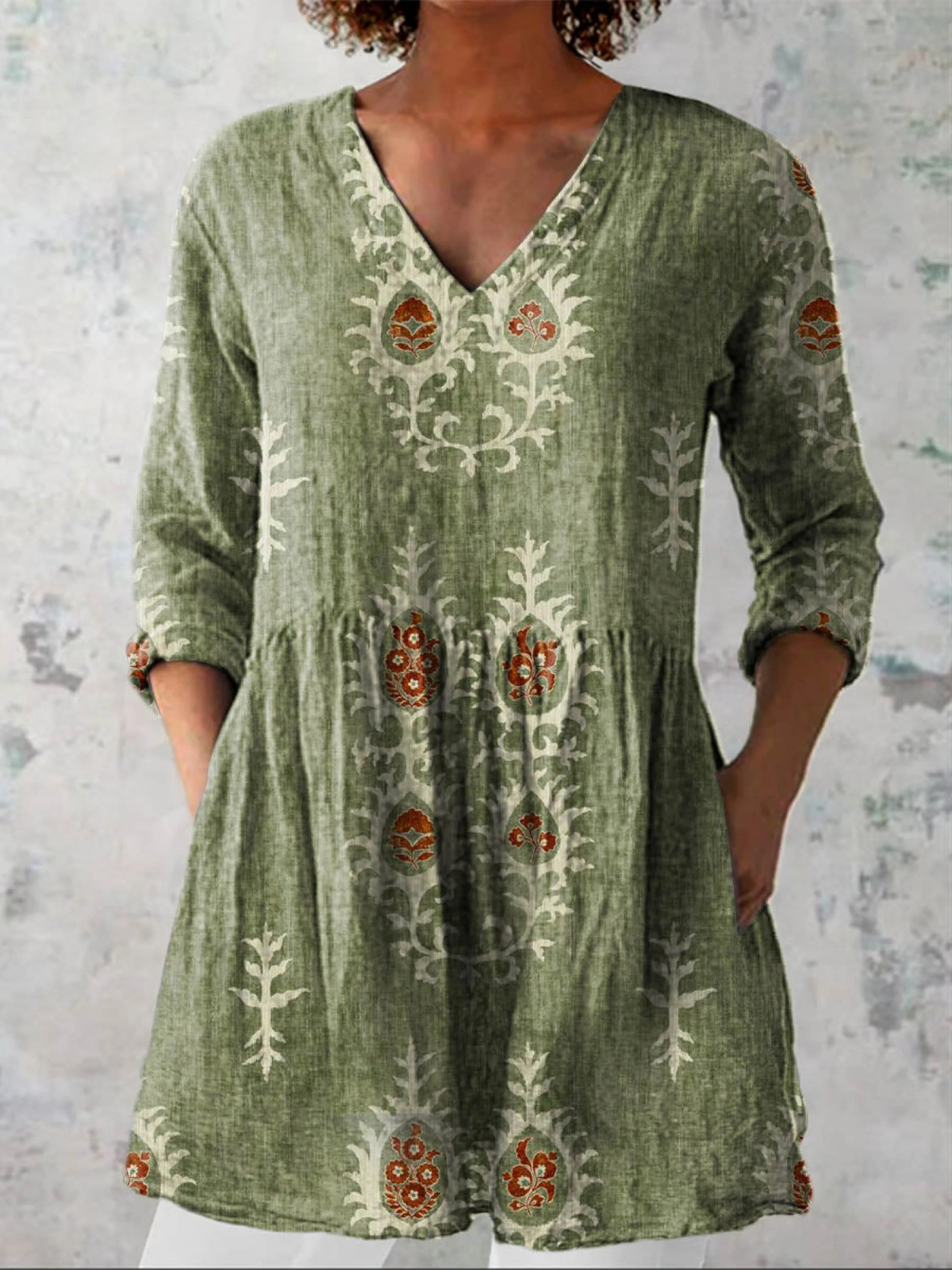 Amelia | Blusa larga con un estampado llamativo
