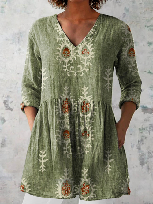 Amelia | Blusa larga con un estampado llamativo