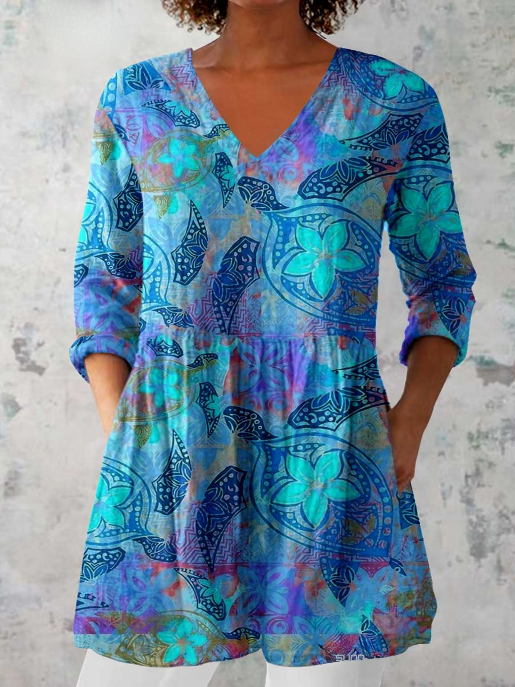 Rebeca | Blusa larga con un estampado llamativo