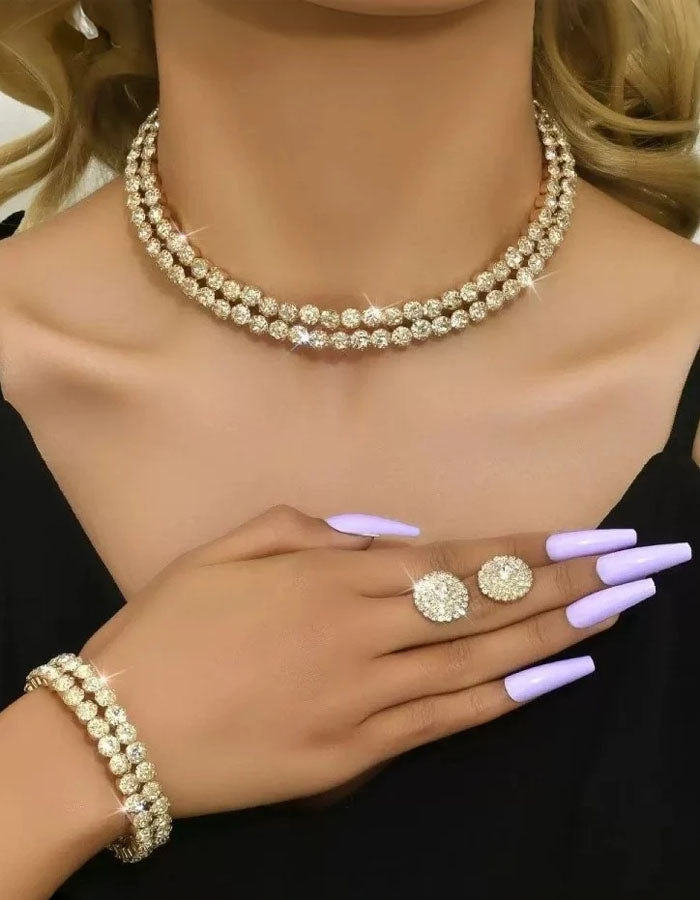 Isabella | Conjunto de joyas plateadas