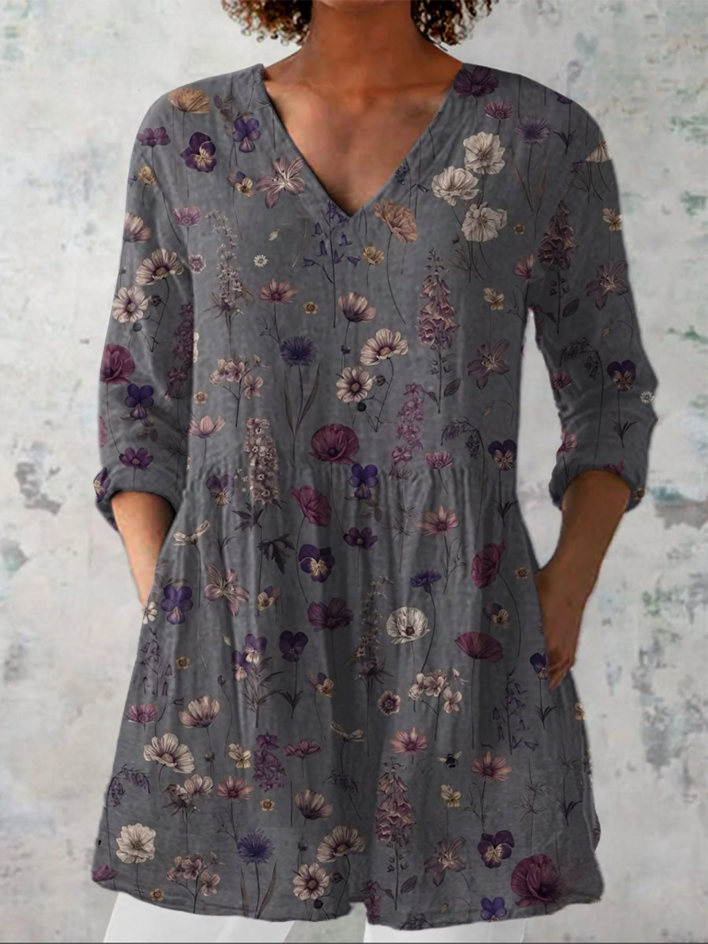 Gaia | Blusa larga con un estampado llamativo