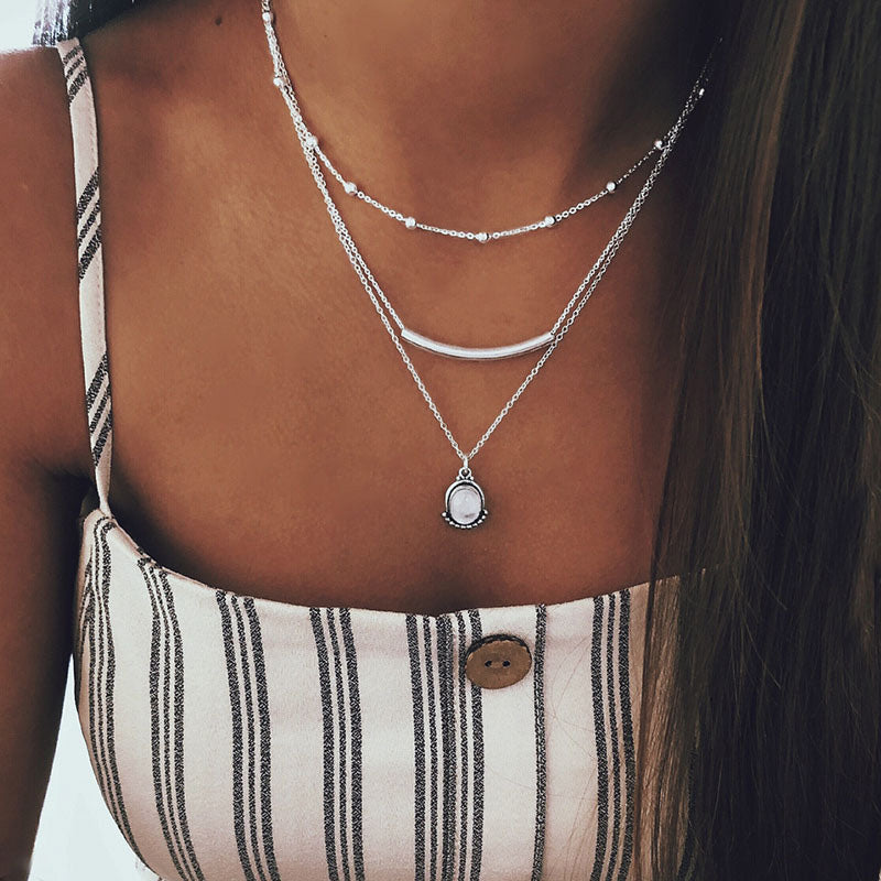 Vladana | Náhrdelník s přívěskem ve vintage boho stylu