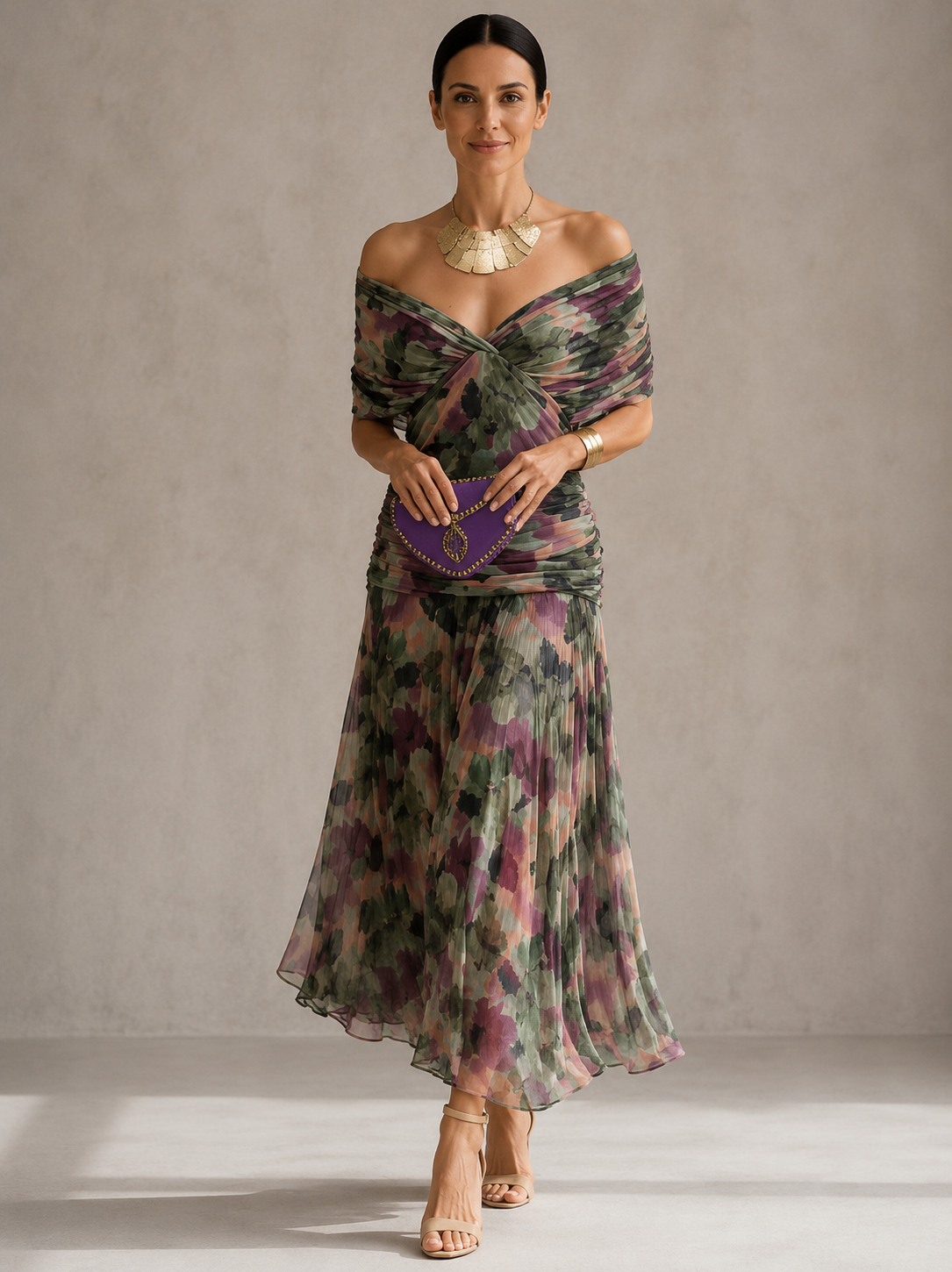 Erica | Vestido de noche color coral