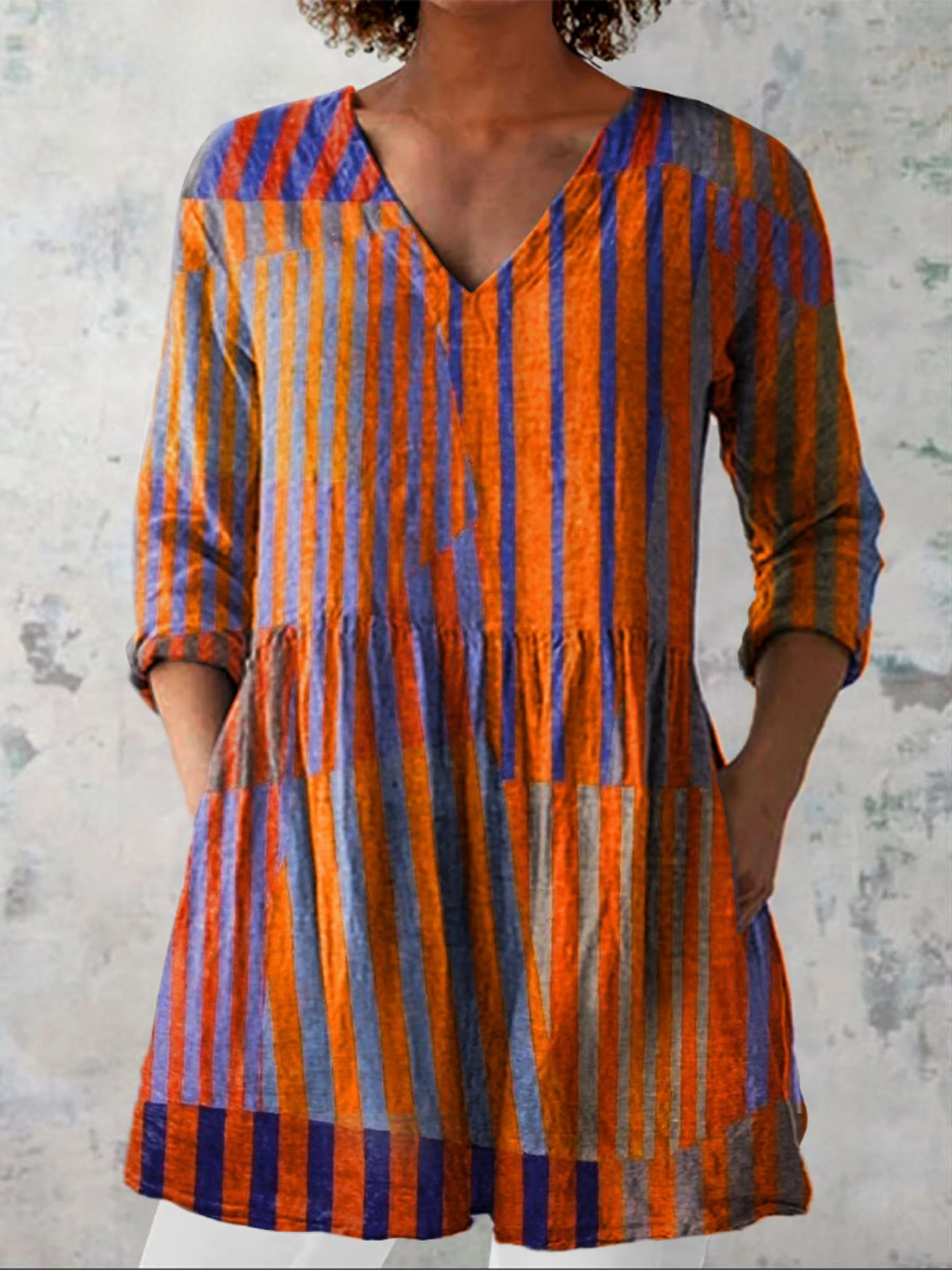 Chelo | Blusa larga con un estampado llamativo