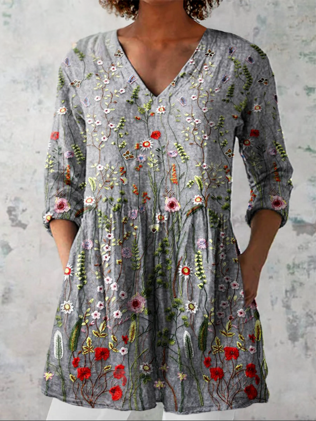 Noemi | Blusa larga con un estampado llamativo