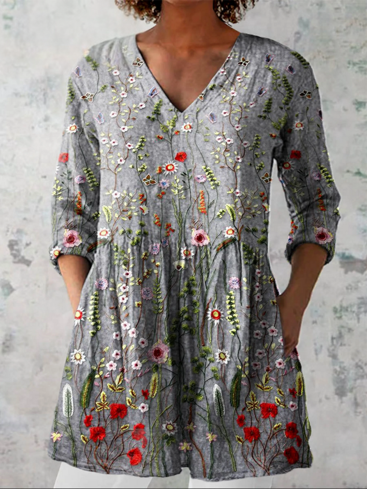 Noemi | Blusa larga con un estampado llamativo