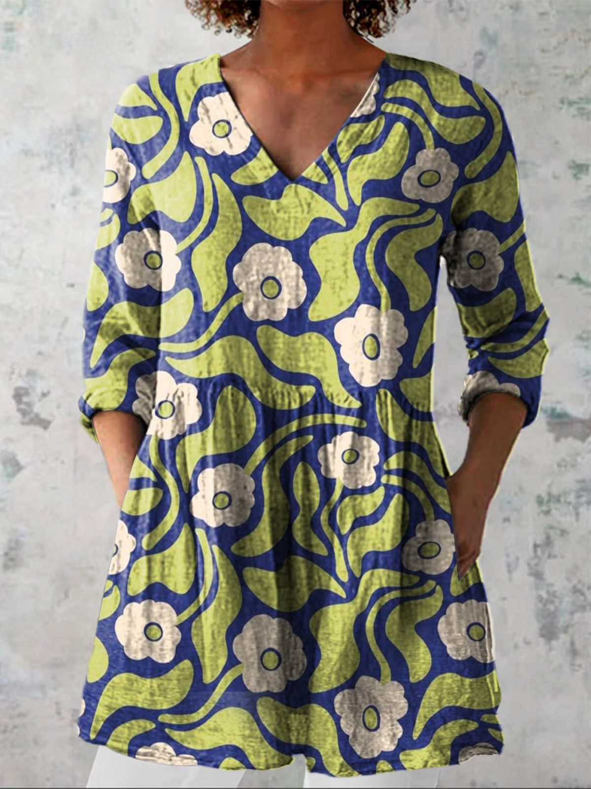 Elisa | Blusa larga con un estampado llamativo