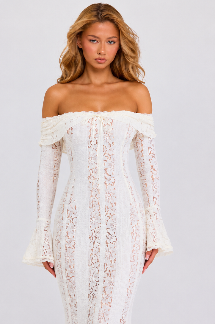 Lorraine | Vestido largo de encaje