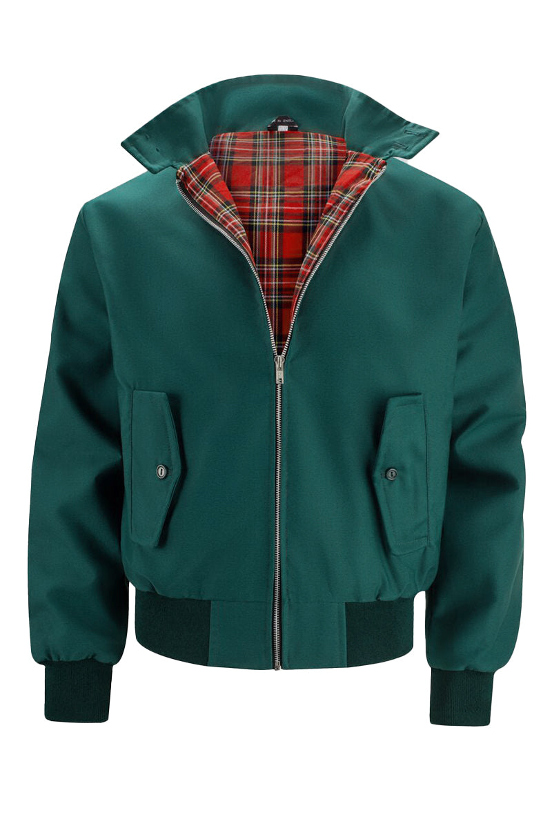 Fernando | Chaqueta Harrington con forro de tartán