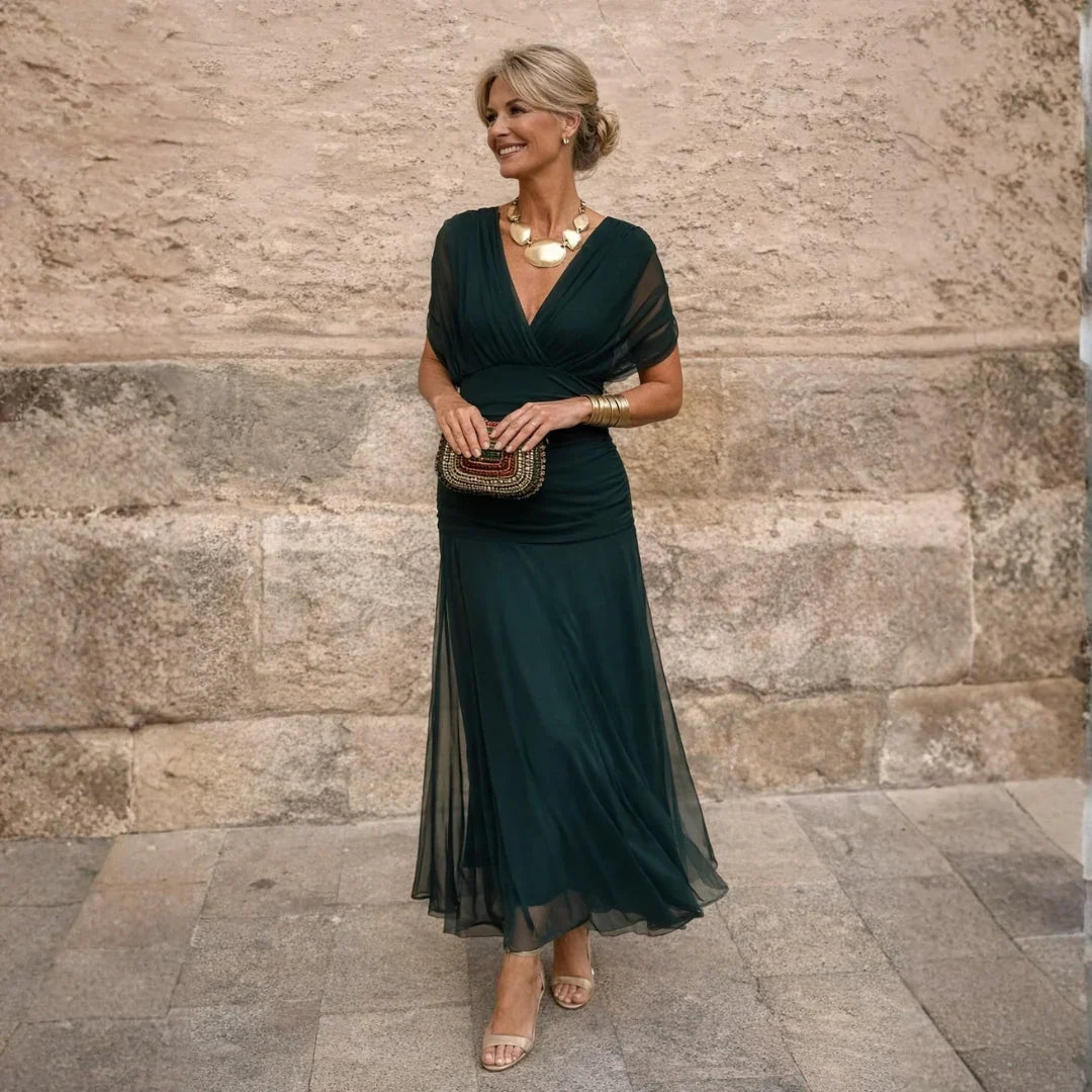 Helena | Elegantní zelené šaty