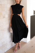 Quiara | Vestido midi con aberturas y bolsillos