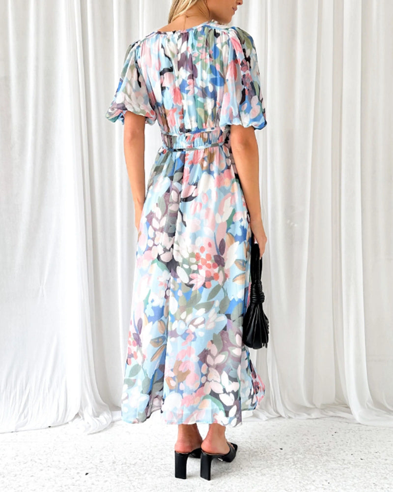 Selena | Vestido femenino con estampado floral