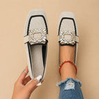Elegancia | Mocasines con hebilla de cristal