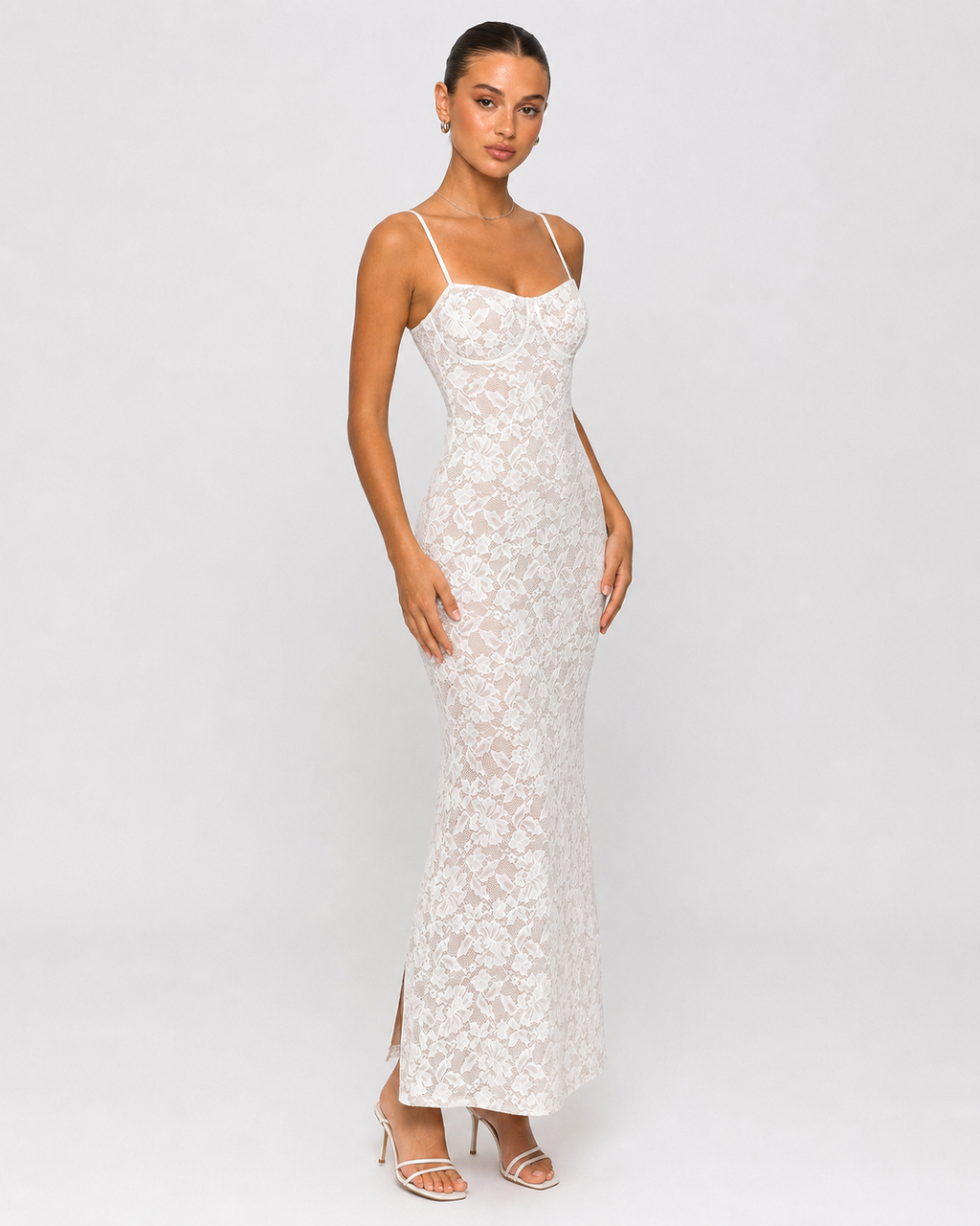 Belén  | Vestido maxi con encaje