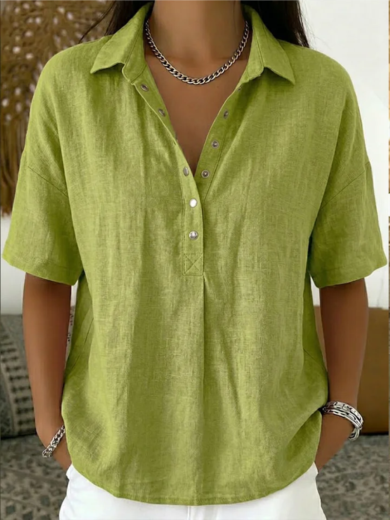 Blusa Martina | con cuello y detalle de botones