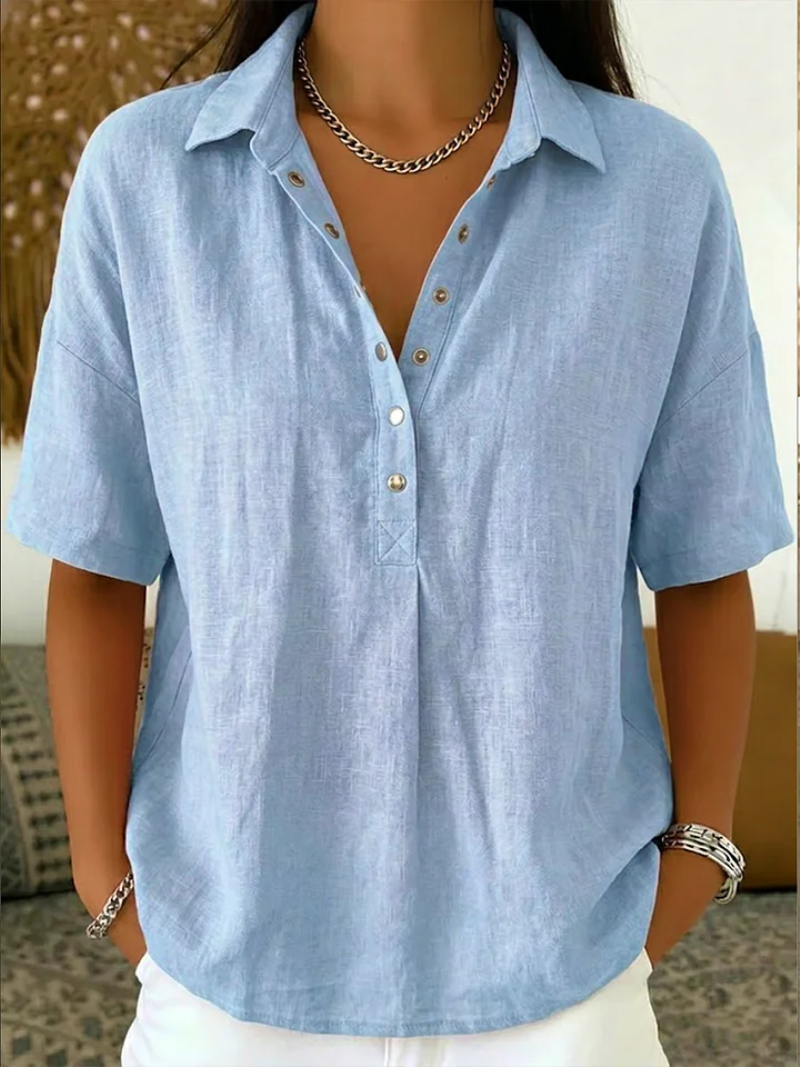 Blusa Martina | con cuello y detalle de botones