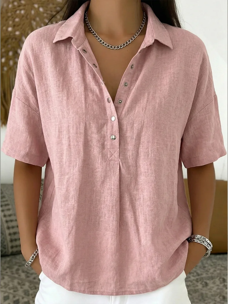 Blusa Martina | con cuello y detalle de botones