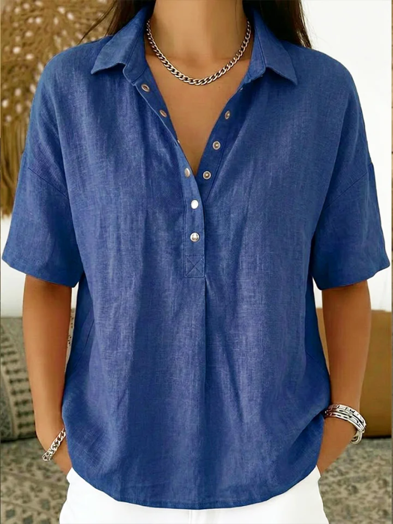 Blusa Martina | con cuello y detalle de botones