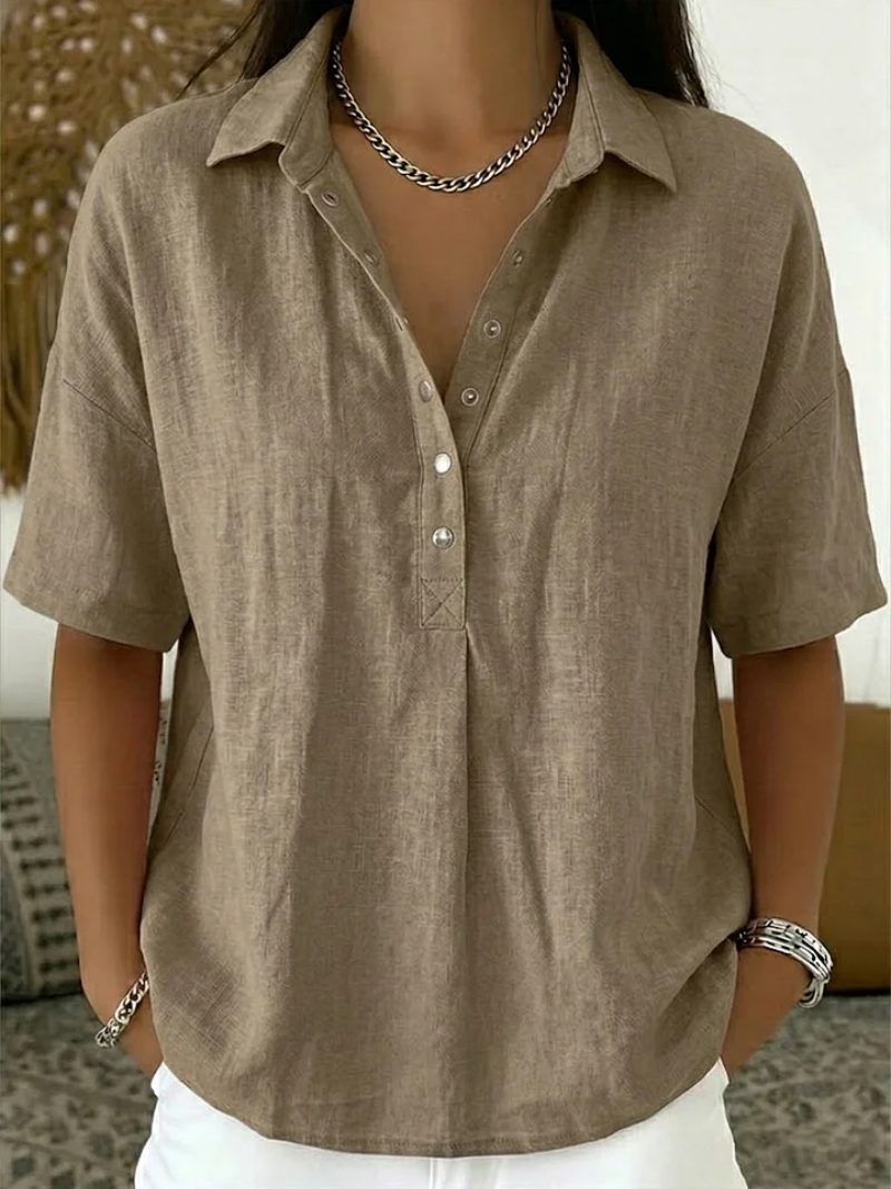Blusa Martina | con cuello y detalle de botones