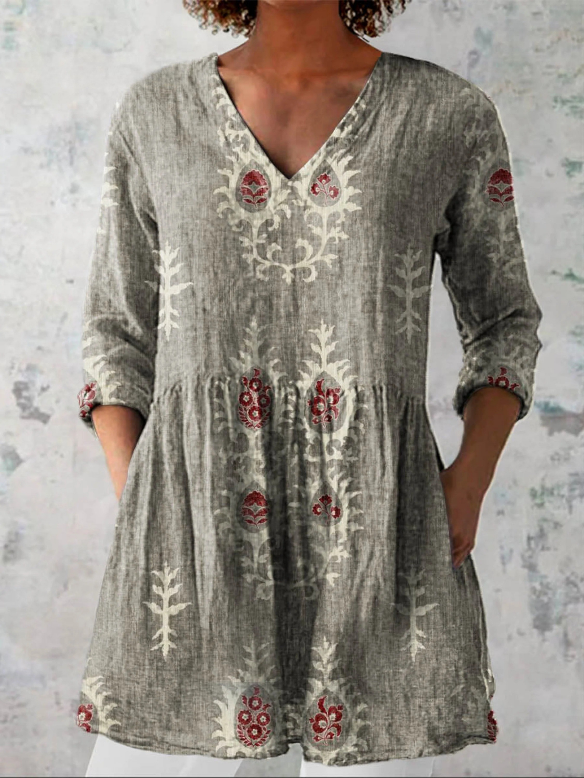 Amelia | Blusa larga con un estampado llamativo