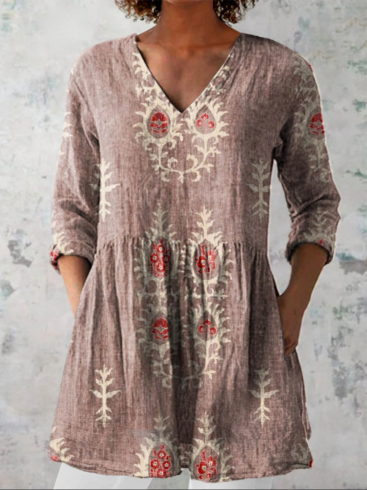 Amelia | Blusa larga con un estampado llamativo