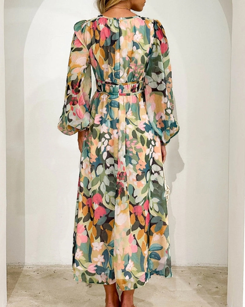 Selena | Vestido femenino con estampado floral