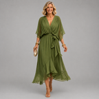 Olivia | Vestido Midi Fluido