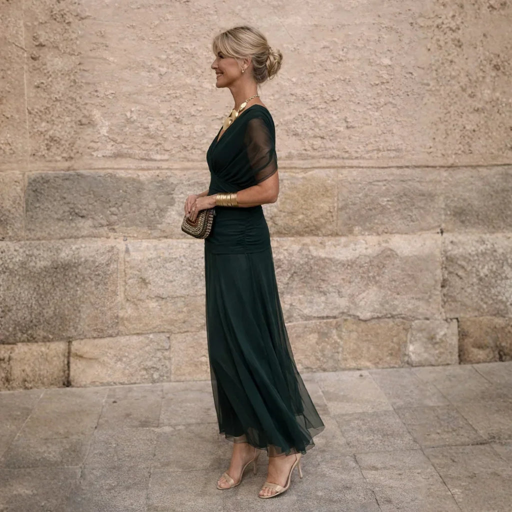 Helena | Elegantní zelené šaty