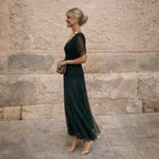 Helena | Elegantní zelené šaty