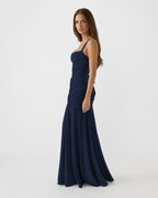 Margaret | Vestido largo con escote cuadrado fruncido