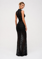 Oscuridad | Vestido maxi de encaje