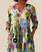 Lucía | Blusa larga con un estampado llamativo