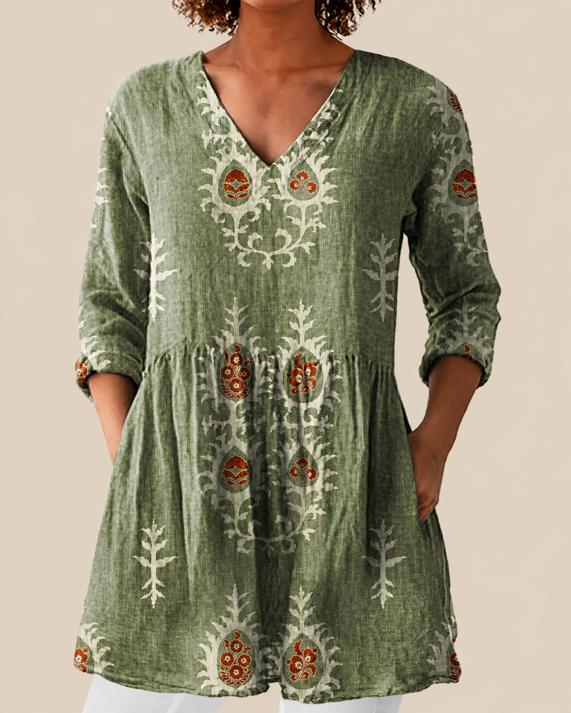 Amelia | Blusa larga con un estampado llamativo