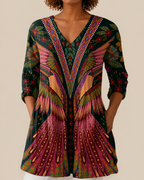 Mila | Blusa larga con un estampado llamativo