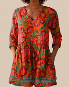 Rosalía | Blusa larga con un estampado llamativo