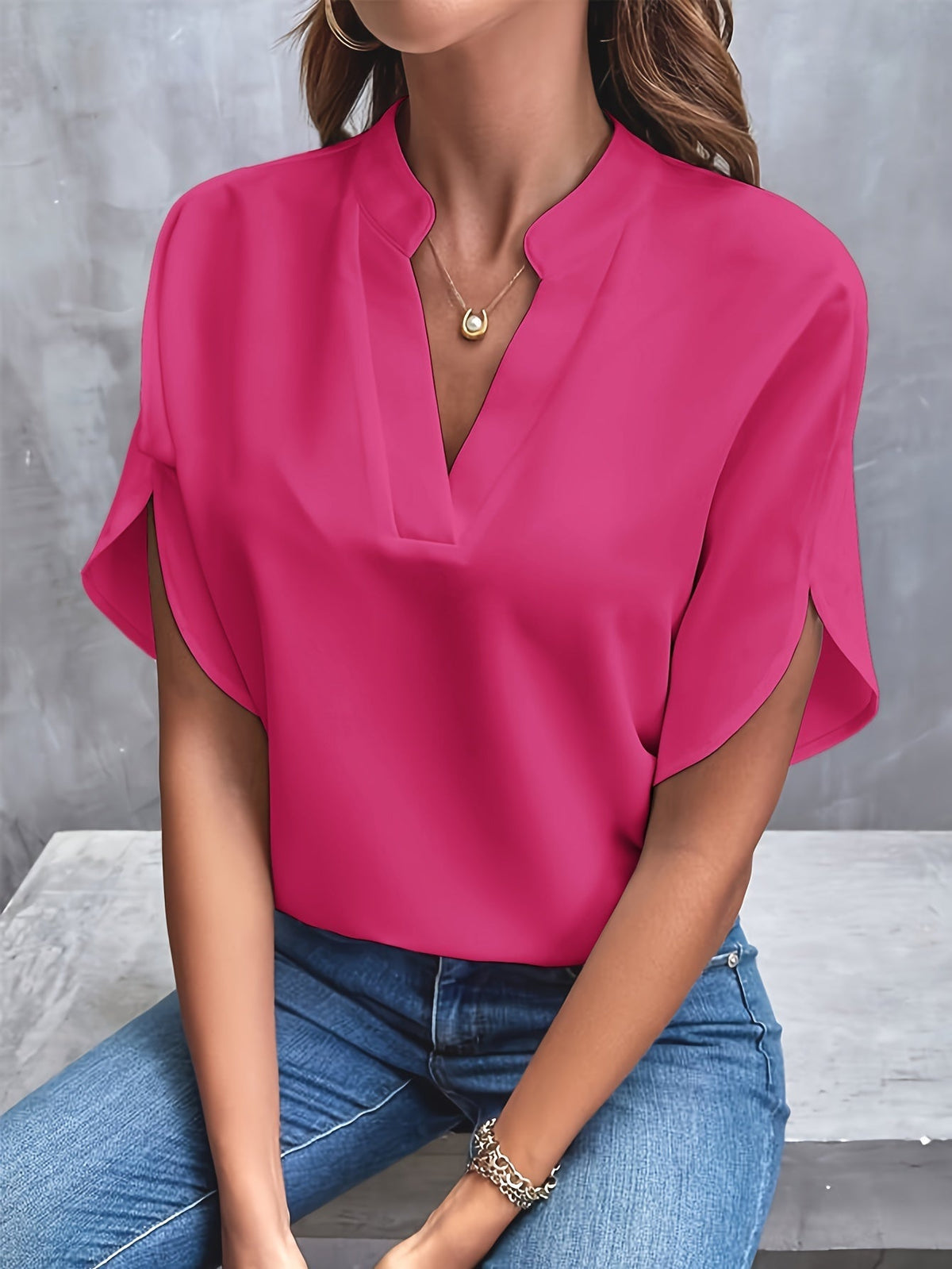 Libuše | Elegantní Halenka z Lehké Látky