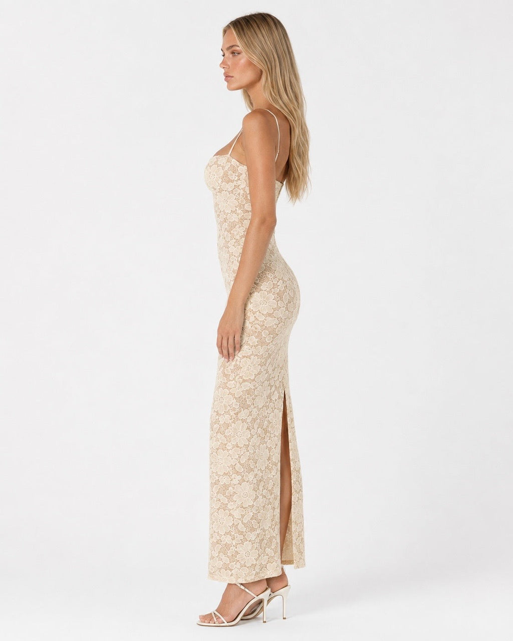Belén  | Vestido maxi con encaje