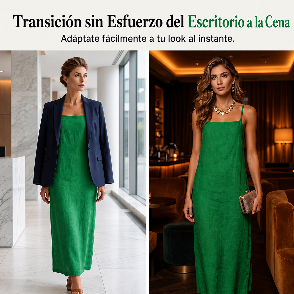 Matilda |  Vestido liso casual para mujer