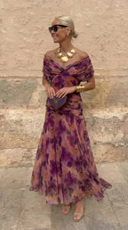 Erica | Vestido de noche color coral
