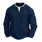 Antonín | Moderní Henley Triko s Kapsami