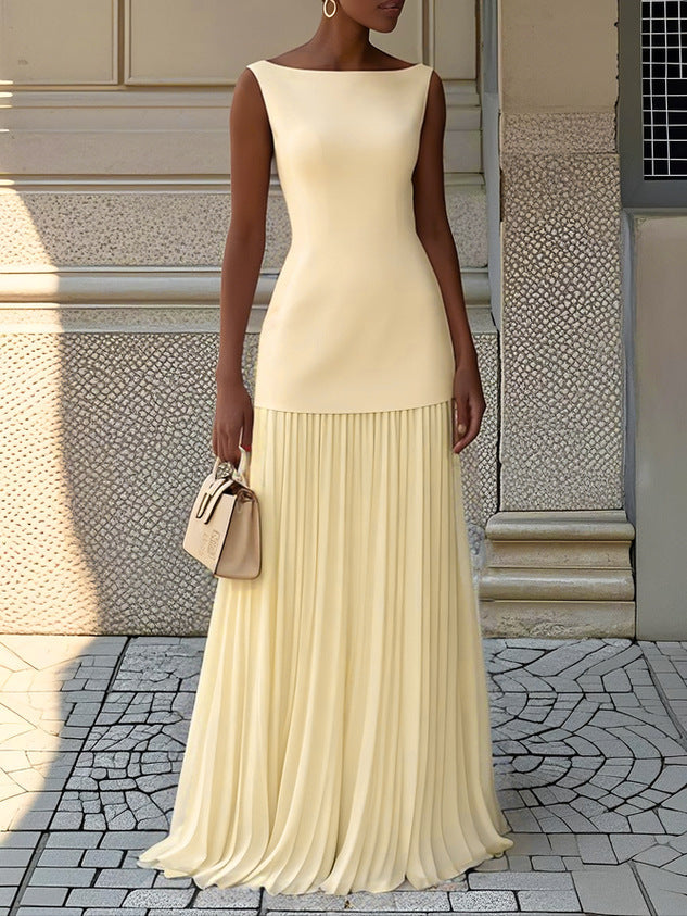 Helena | Vestido Largo Plisado Elegante