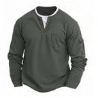 Antonín | Moderní Henley Triko s Kapsami