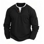 Antonín | Moderní Henley Triko s Kapsami