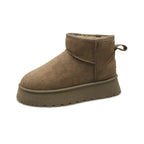 Tereza | Zimní Kotníkové Boty na Platformě s Kožíškem