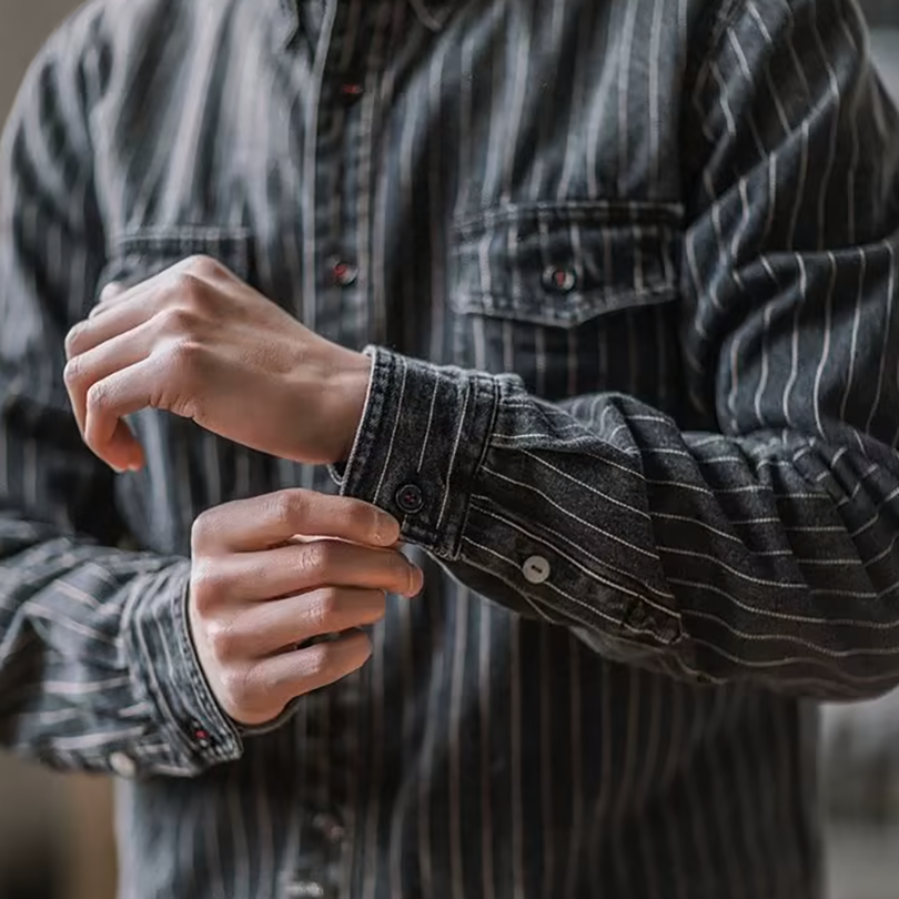 Václav | Proužkovaná Denimová Košile