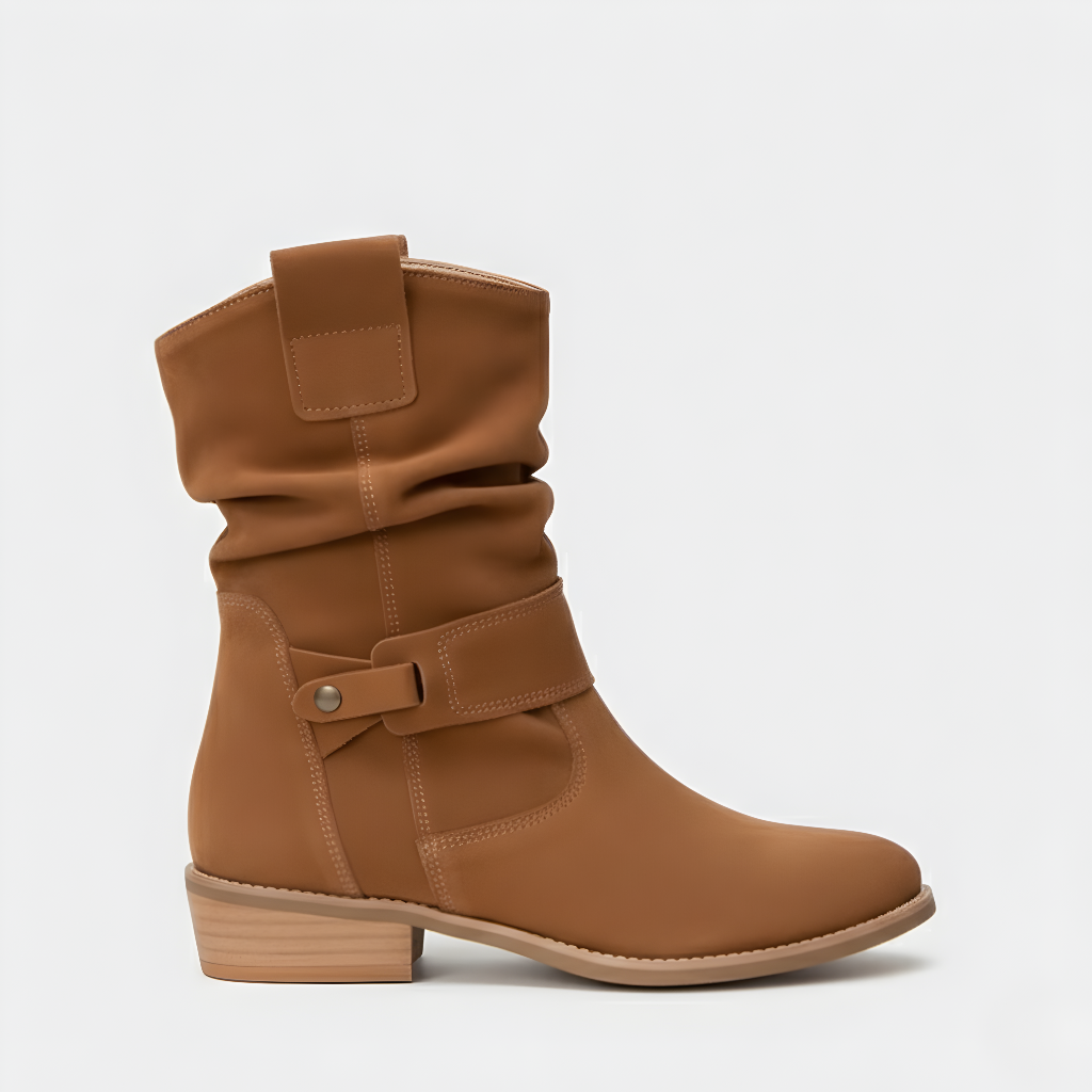 Libuše | Semišové Kotníkové Boty v Boho Stylu