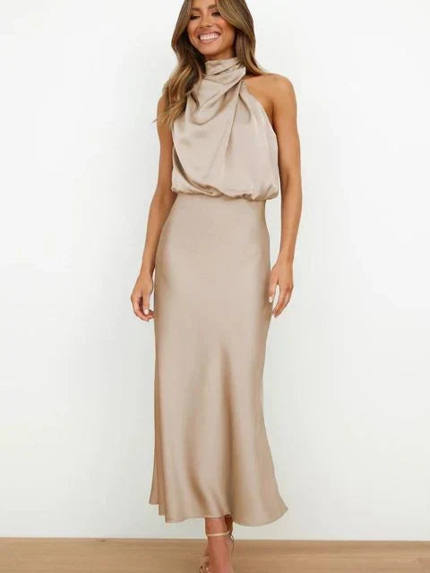 Beatriz | Vestido midi con hombros al descubierto