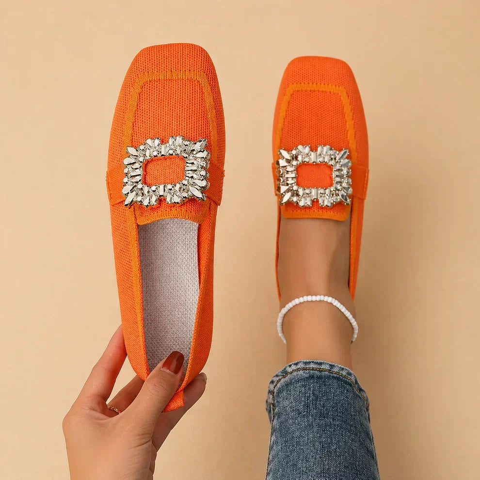 Elegancia | Mocasines con hebilla de cristal