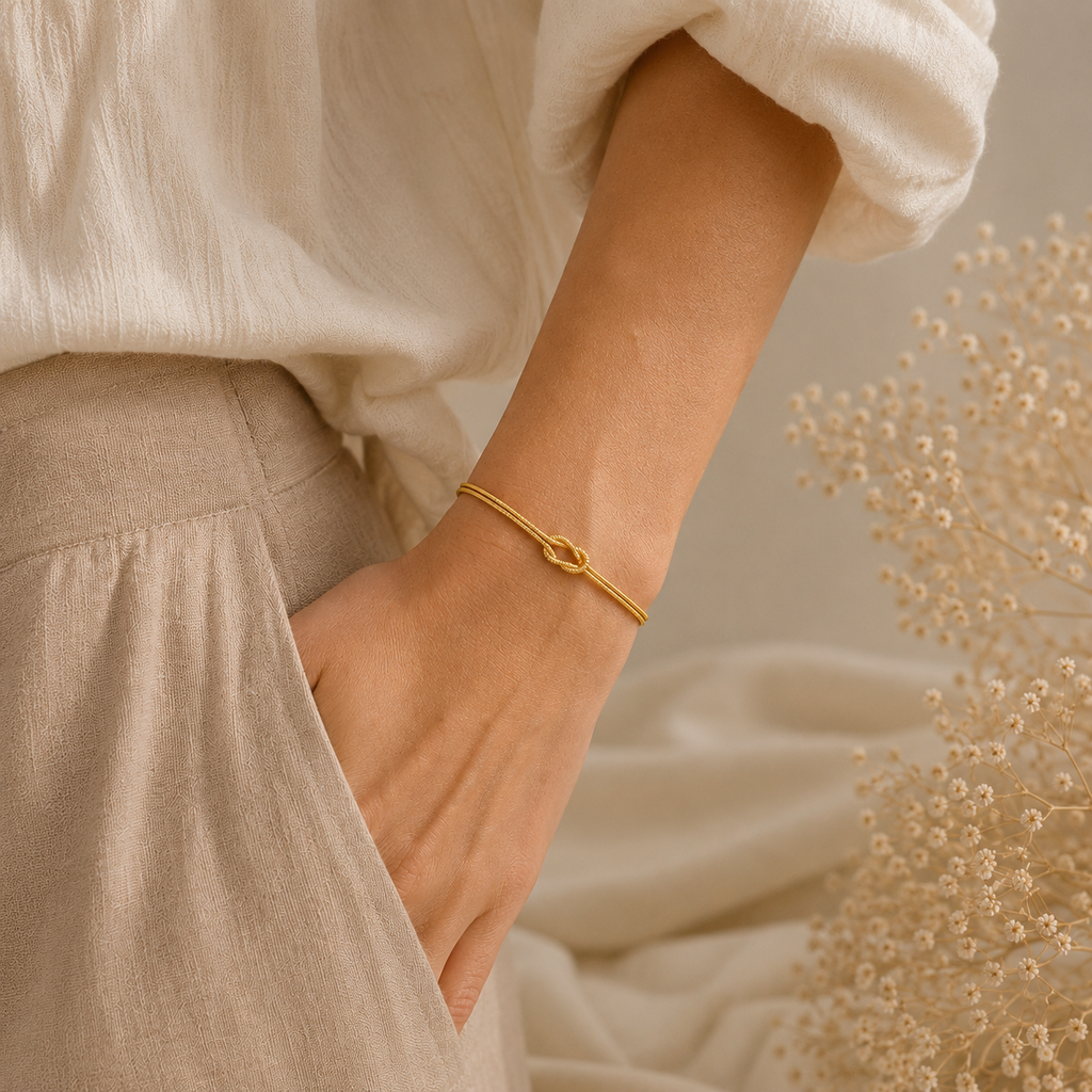 Vínculo Eterno | pulsera con nudo de amor