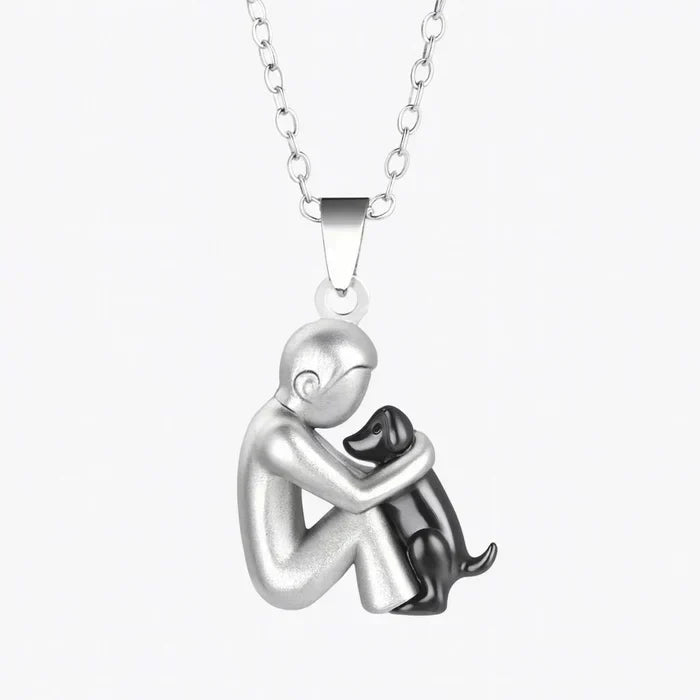 Colgante Amistad Eterna™ | Símbolo del Amor entre Mujer y Perro